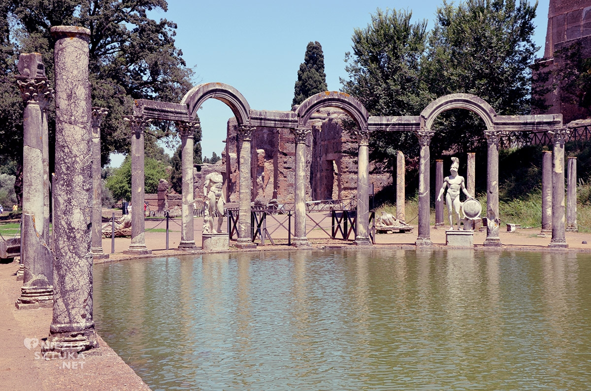Willa Hadriana Tivoli, Włochy sztuka, Włochy zabytki, architektura, Niezła sztuka