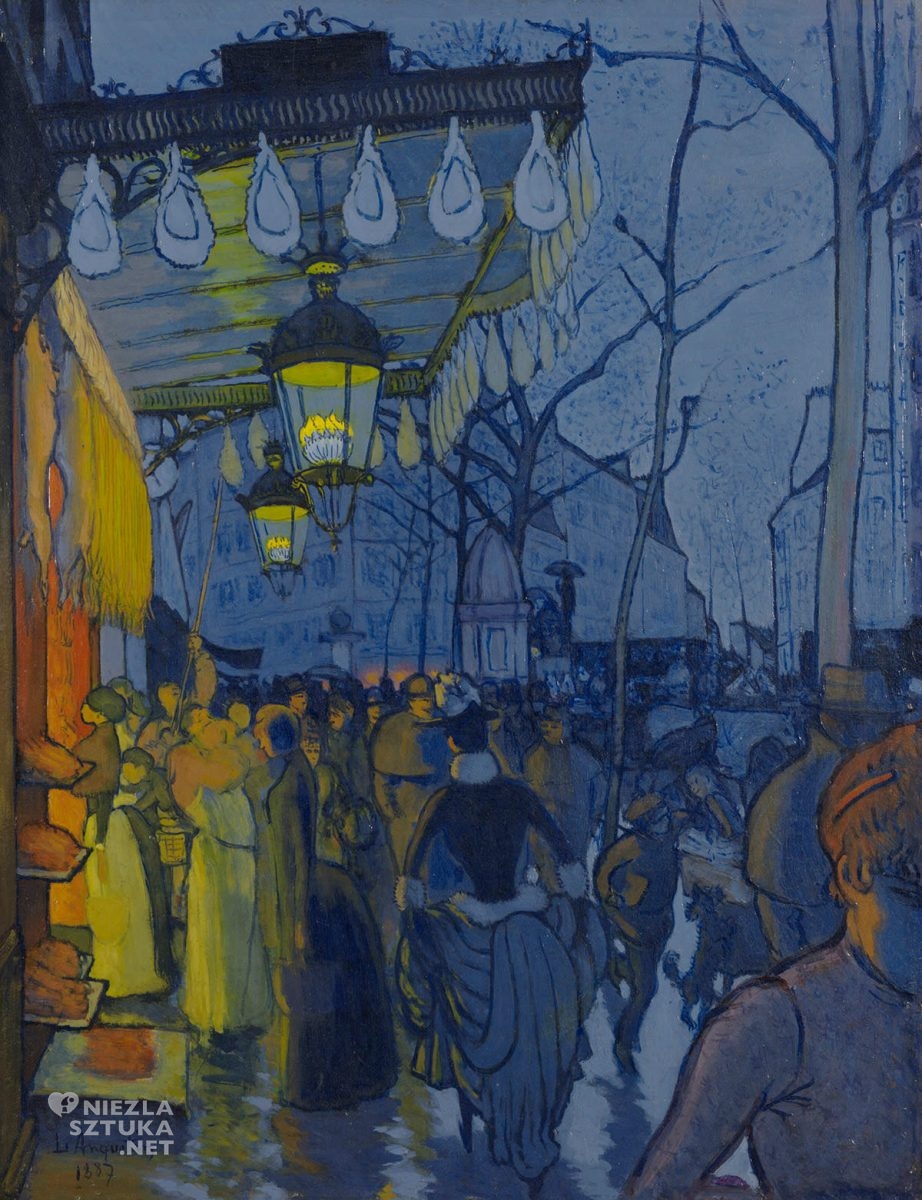 Louis Anquetin, Avenue de Clichy, sztuka francuska, miasto w sztuce, Niezła Sztuka