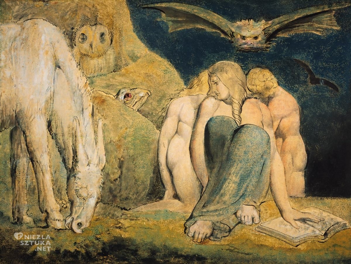William Blake, Night of Enitharmon's Joy, The Triple Hecate, sztuka angielska, mitologia Blake'a, Niezła Sztuka