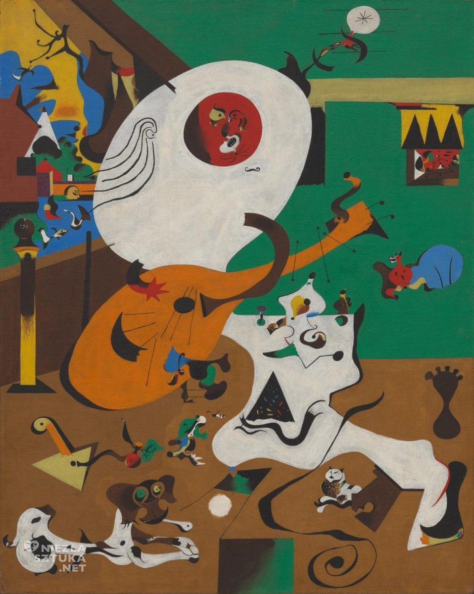 Joan Miró, Holenderskie wnętrze, sztuka współczesna, sztuka hiszpańska, sztuka katalońska, Niezła Sztuka