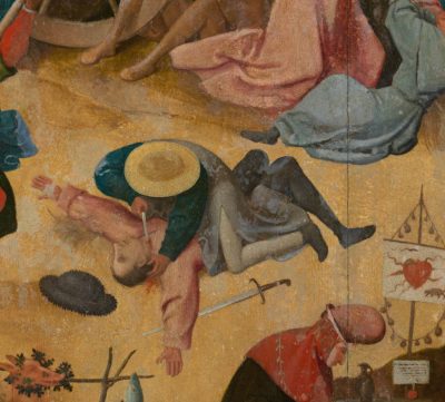 Hieronim Bosch, Wóz z sianem, malarstwo niderlandzkie, sztuka holenderska, detal, Niezła Sztuka