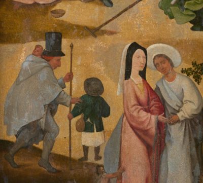 Hieronim Bosch, Wóz z sianem, malarstwo niderlandzkie, sztuka holenderska, detal, Niezła Sztuka