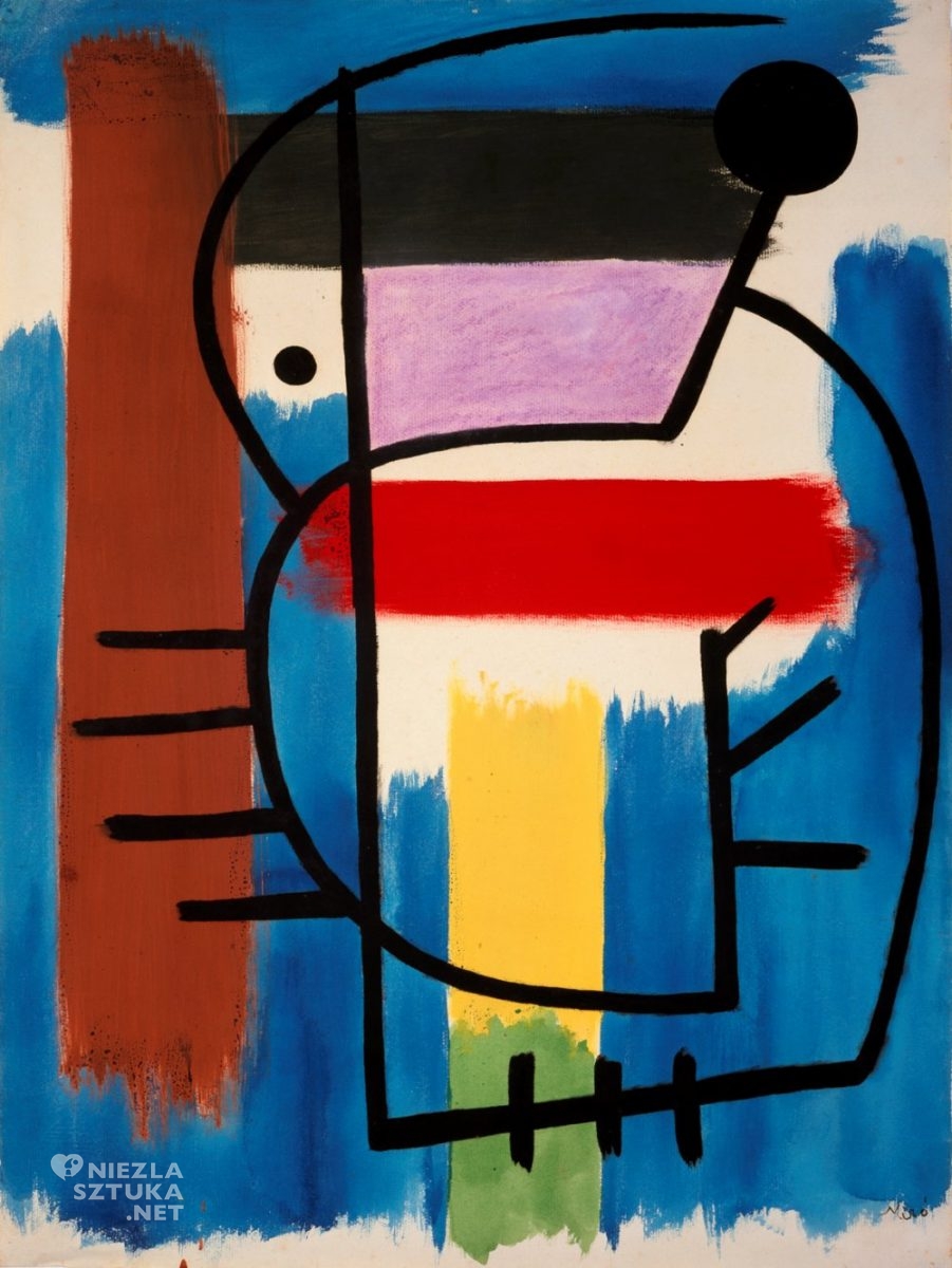 Joan Miró, Siedząca kobieta, Femme assise, sztuka współczesna, sztuka hiszpańska, sztuka katalońska, Barcelona, Niezła Sztuka