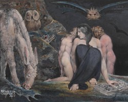 William Blake, The Night of Enitharmon’s Joy, Hecate, sztuka angielska, malarstwo, Niezła Sztuka