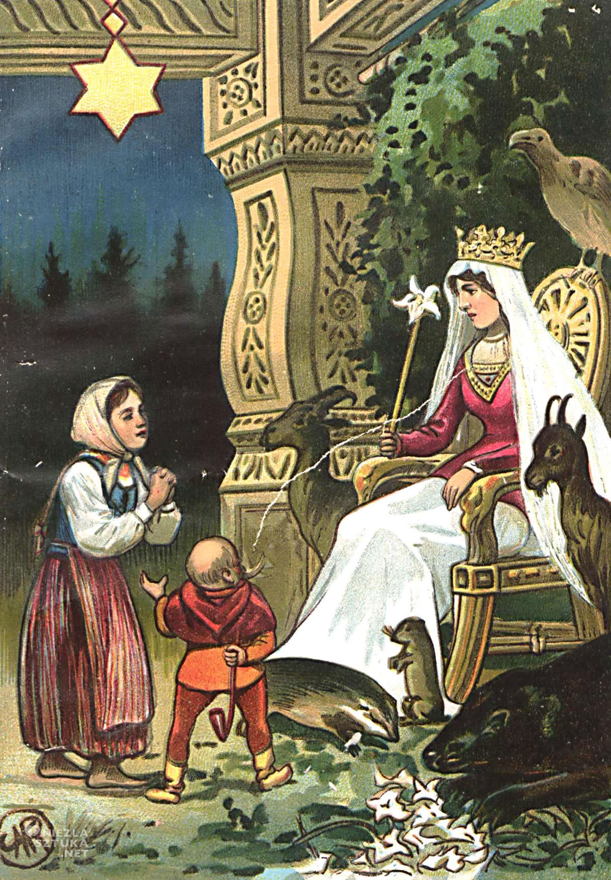 U królowej Tatry, ilustracja książkowa, Józef Ryszkiewicz, sztuka polska, niezła sztuka