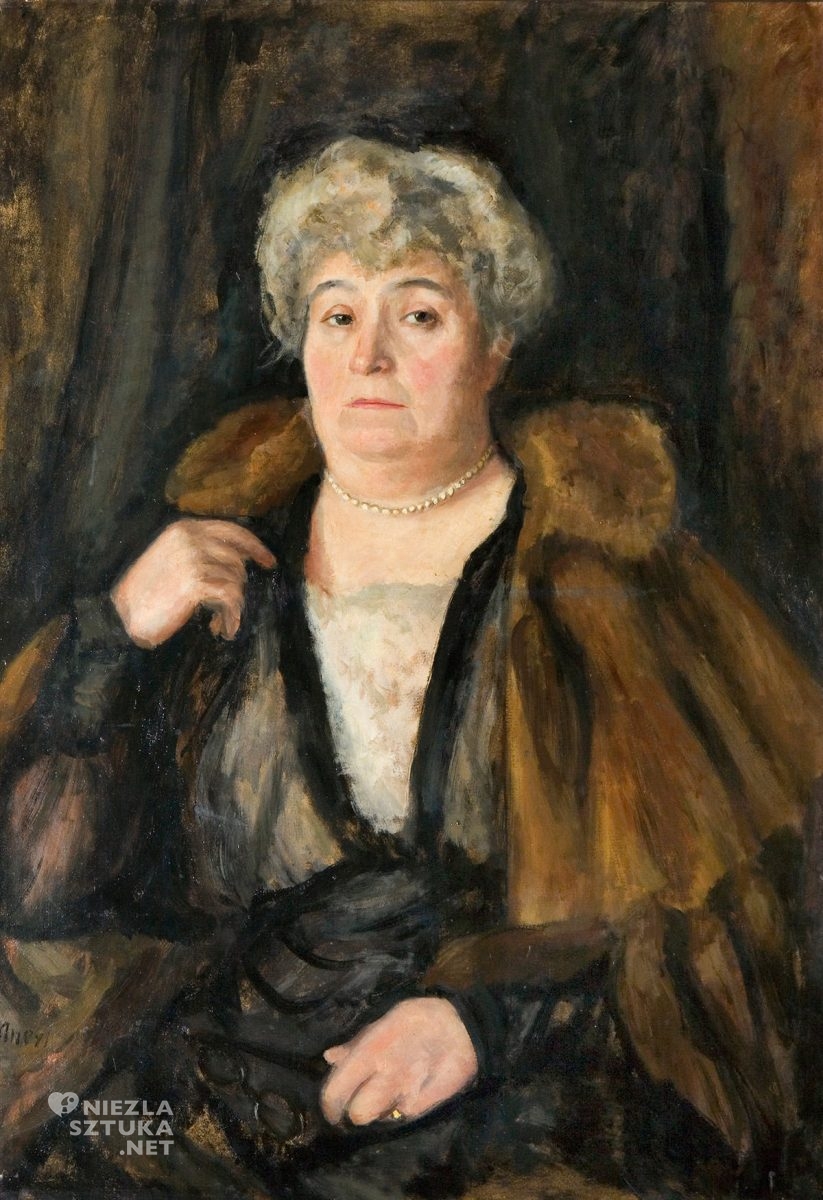 Irena Weiss (Aneri), portret matki, Wojciech Weiss, niezła sztuka