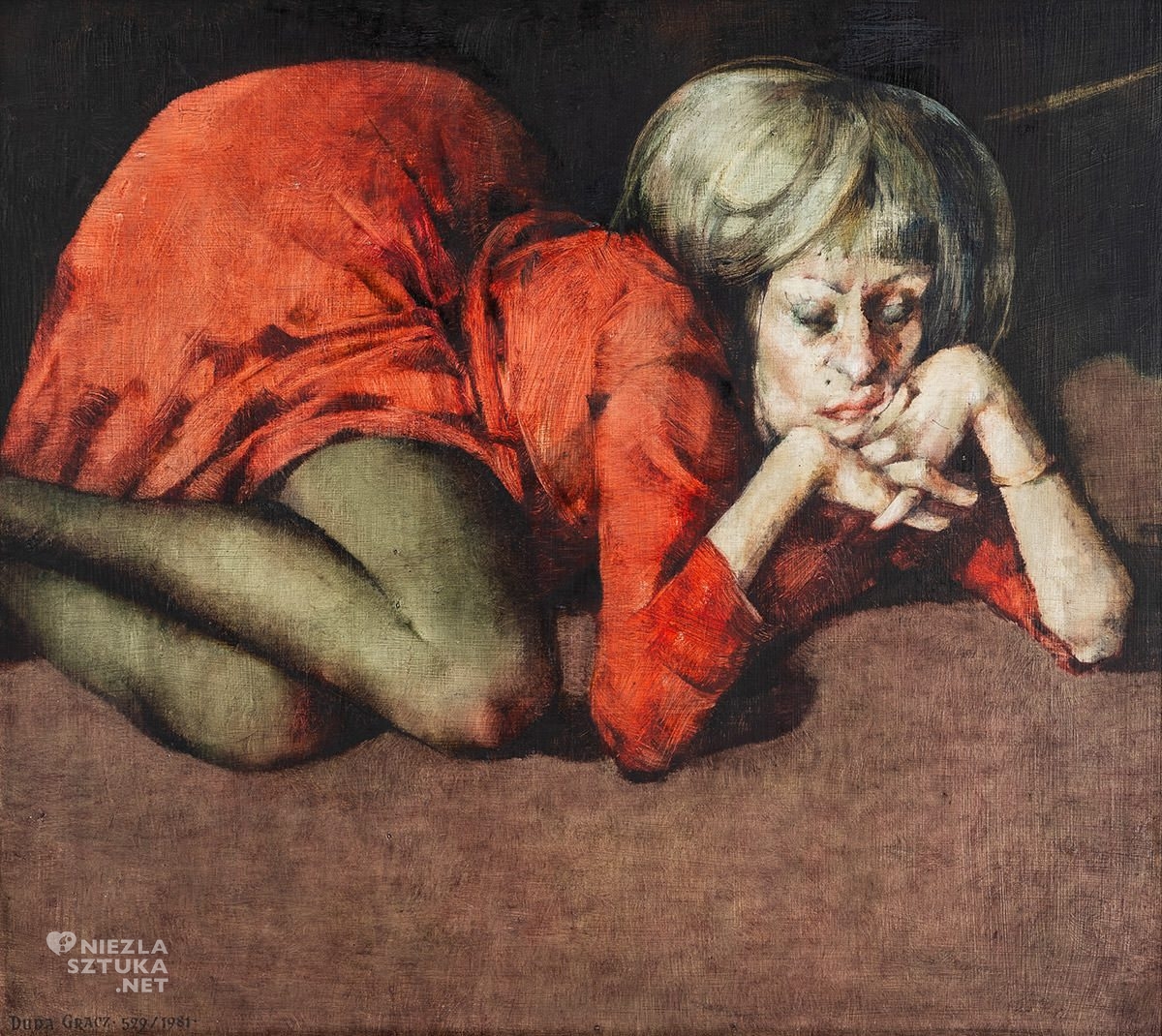 Jerzy Duda-Gracz, Portret Kryśki, sztuka współczesna, sztuka polska, Niezła Sztuka