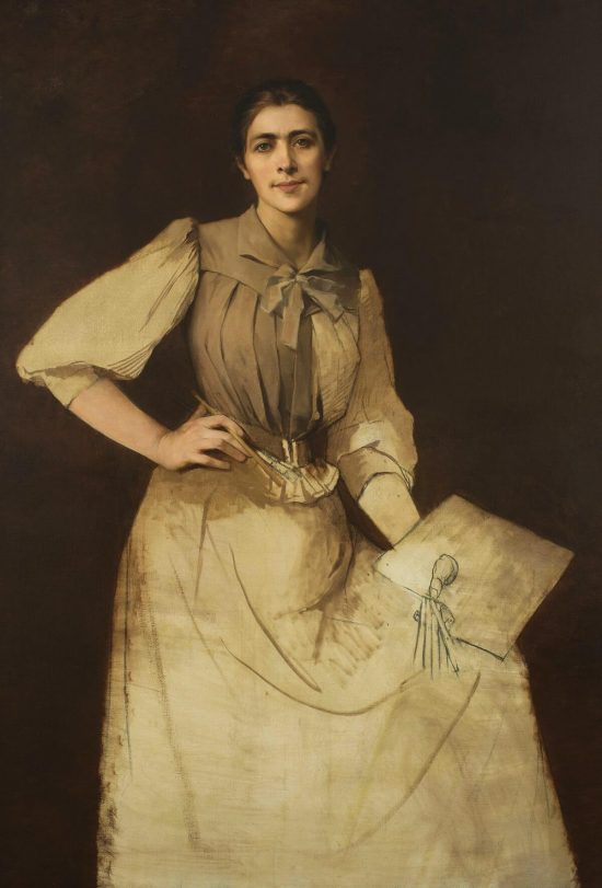 Anna Bilińska, Portret własny (niedokończony), sztuka polska, polska malarka, Niezła sztuka