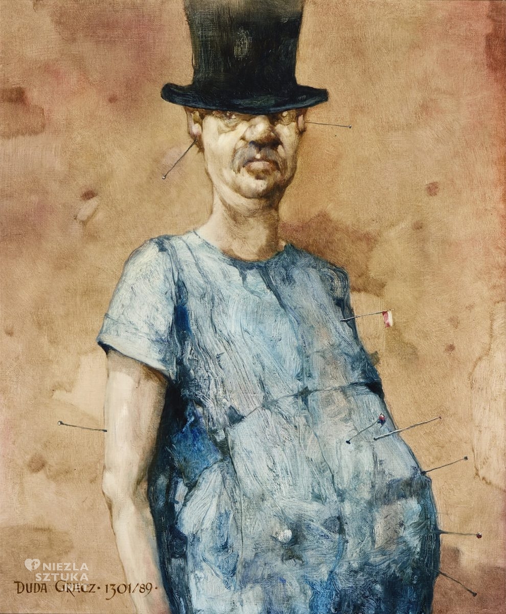 Jerzy Duda-Gracz, Obraz 1301, Autoportret, sztuka współczesna, sztuka polska, Niezła Sztuka