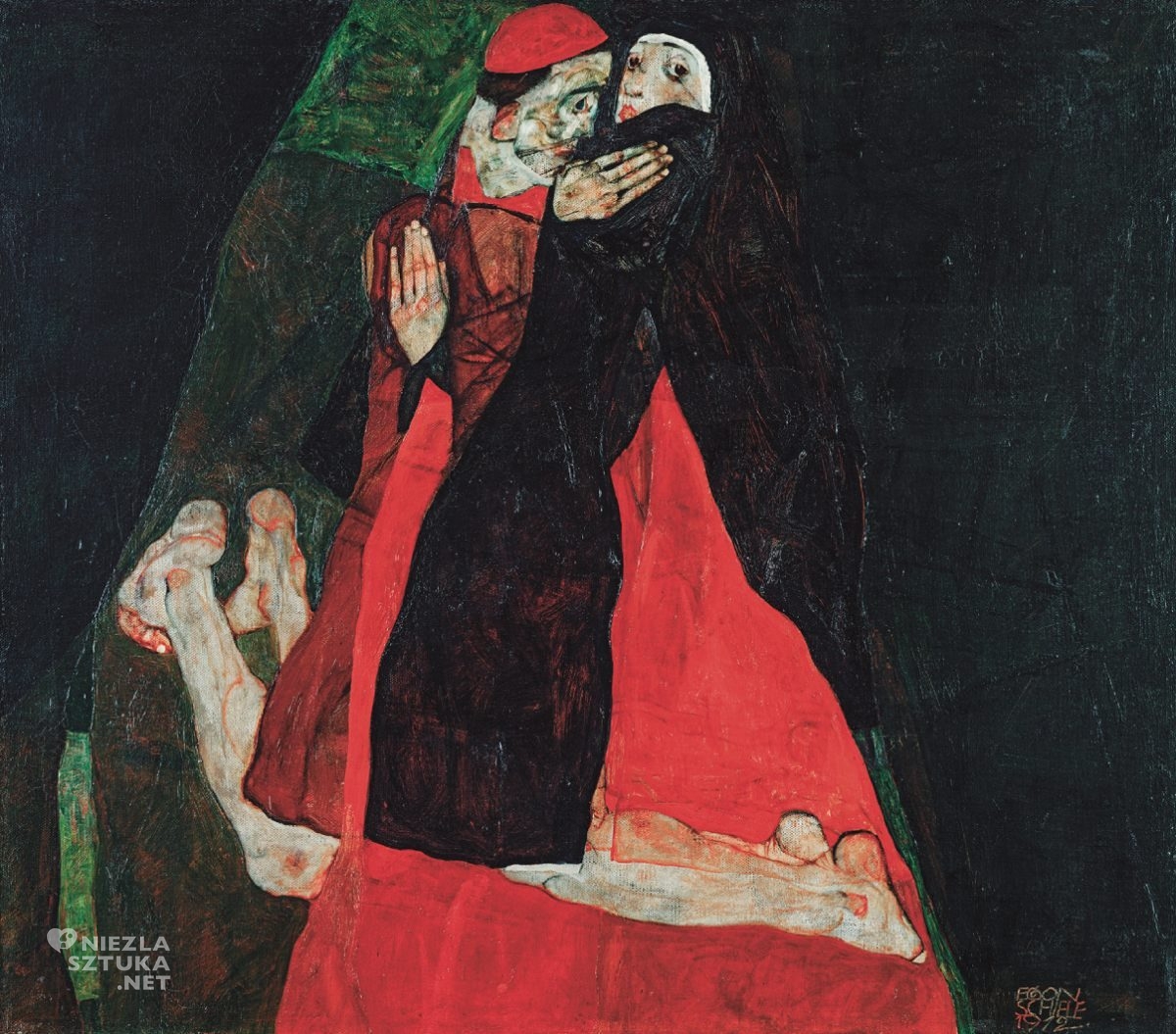 Egon Schiele, Kardynał i zakonnica, Leopold Museum, Wiedeń, Niezła sztuka