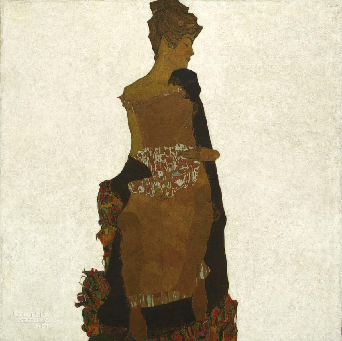 Egon Schiele, Portret Gerti, Gerti Schiele, siostra Schiele, sztuka austriacka, Niezła Sztuka