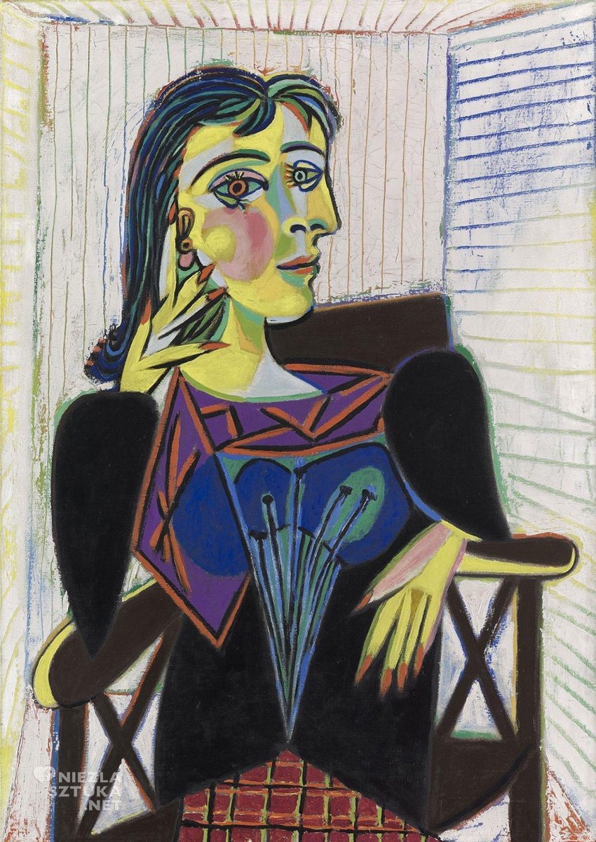 Pablo Picasso, Dora Maar, sztuka współczesna, kubizm, portret, kobiety w sztuce, Niezła Sztuka