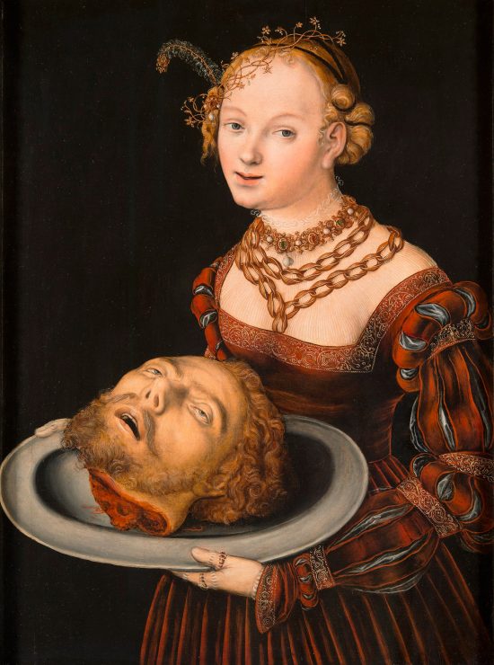 Lucas Cranach, Salome z głową św. Jana Chrzciciela, sztuka niemiecka, Niezła Sztuka