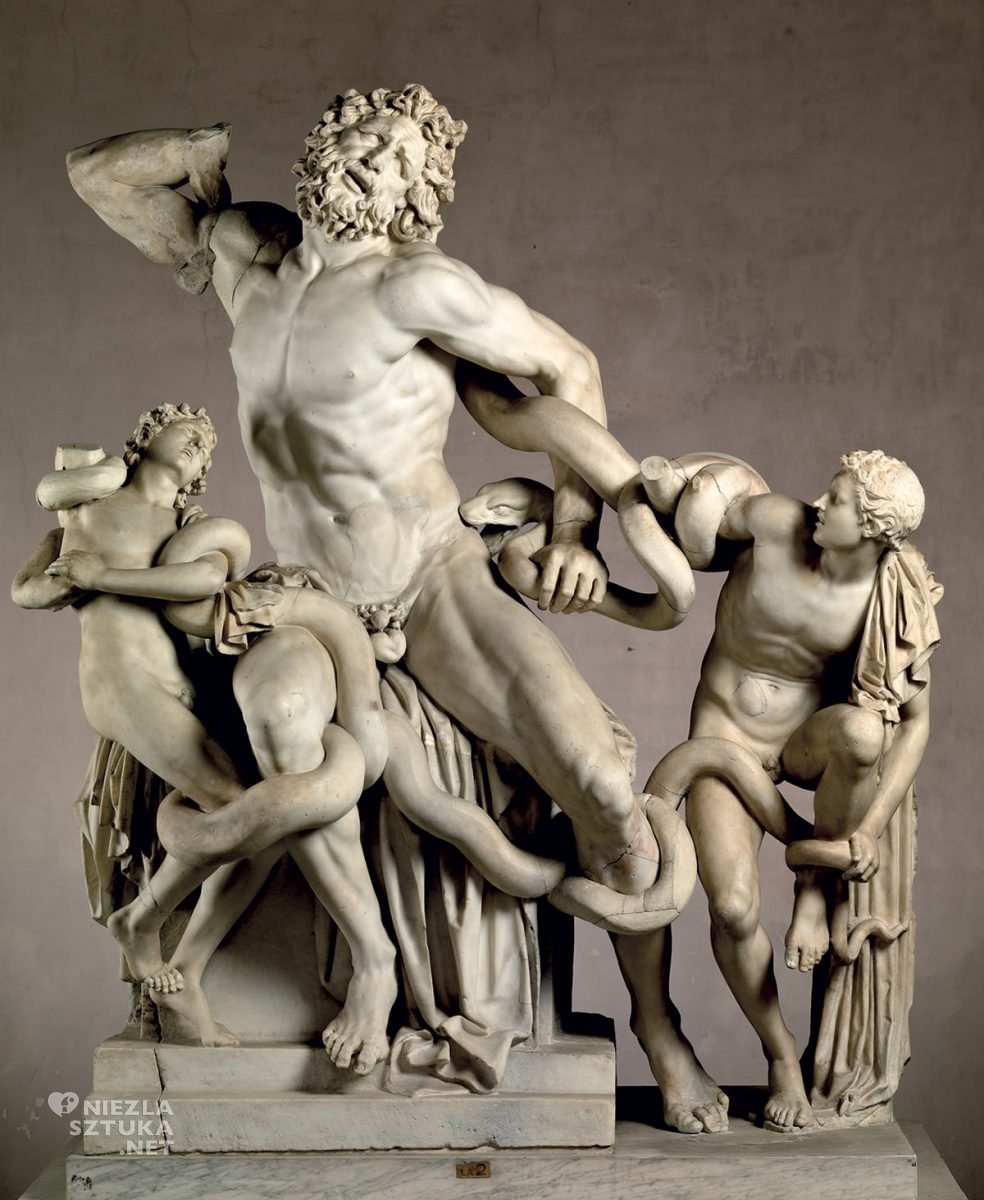 Grupa Laokoona, rzeźba antyczna, Muzea Watykańskie, Niezła Sztuka