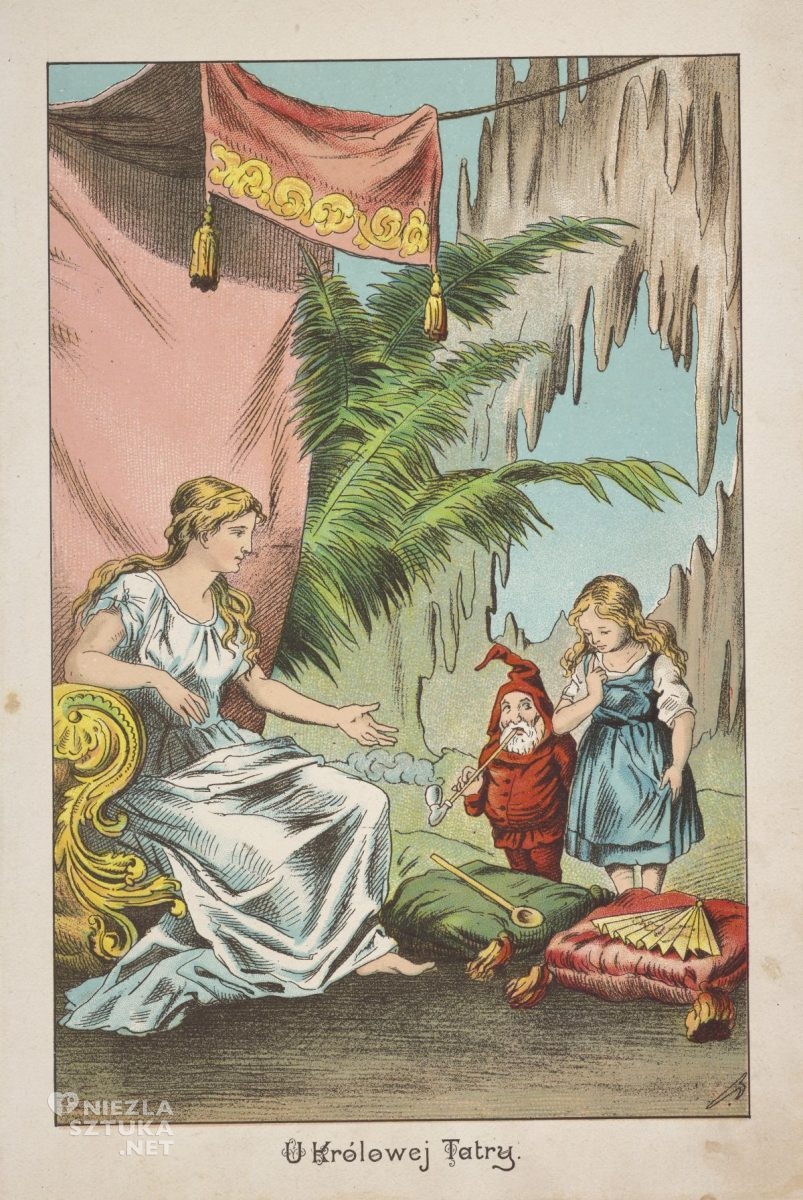 Maria Konopnicka, bajka o krasnoludkach i o sierotce Marysi, ilustracja książkowa, sztuka polska, niezła sztuka