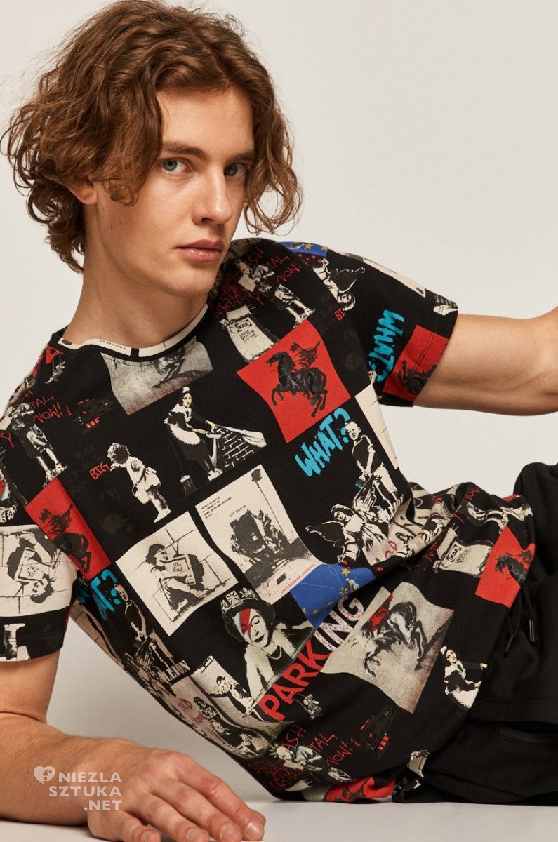 Banksy, street art, kolekcja Banksy's Graffiti, Medicine Eviva l'arte, kolekcja ubrań, moda i sztuka, niezła sztuka