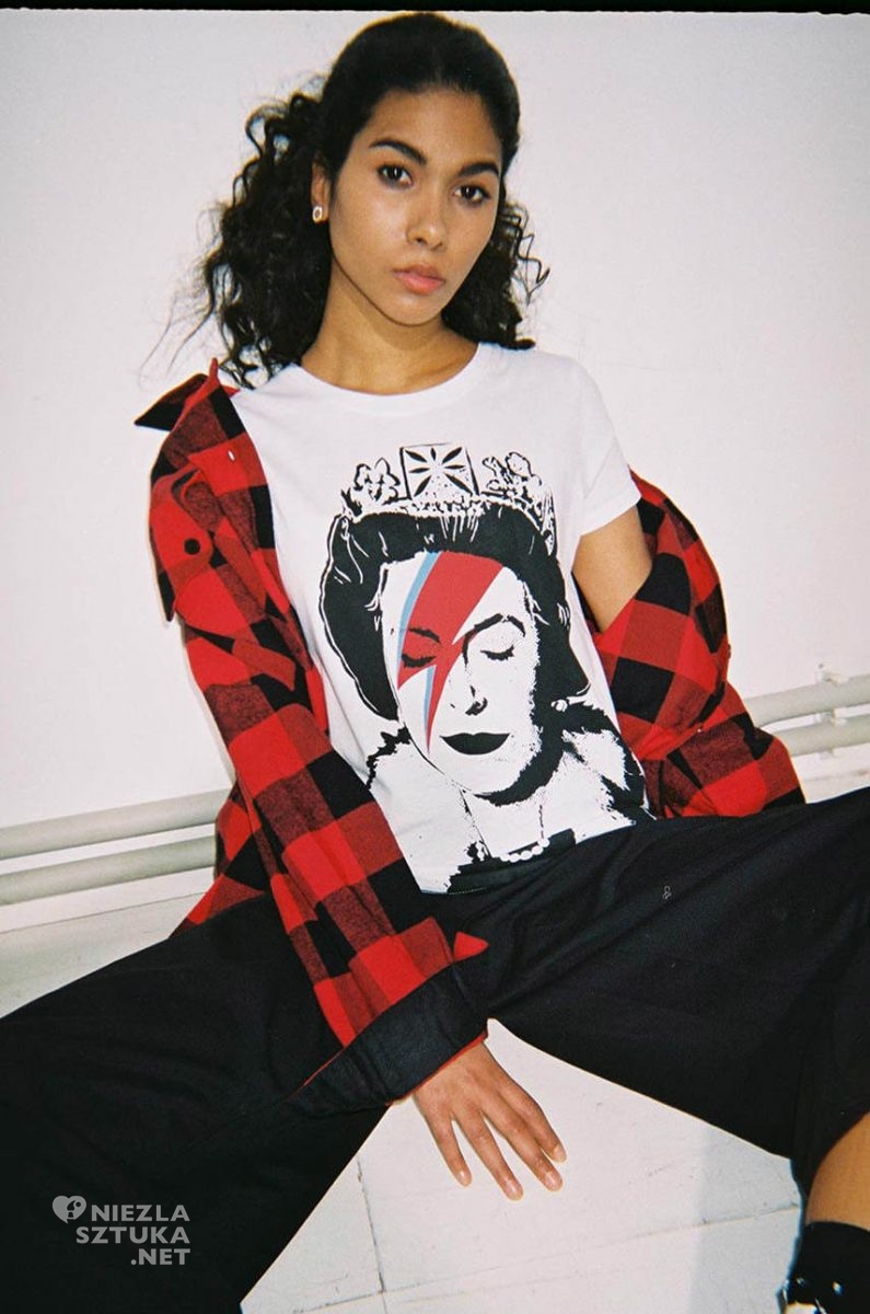 Banksy, street art, kolekcja Banksy's Graffiti, Medicine Eviva l'arte, kolekcja ubrań, moda i sztuka, niezła sztuka