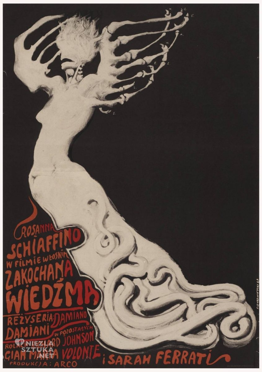 Franciszek Starowieyski, Zakochana wiedźma, poster, plakat, teatr, niezła sztuka