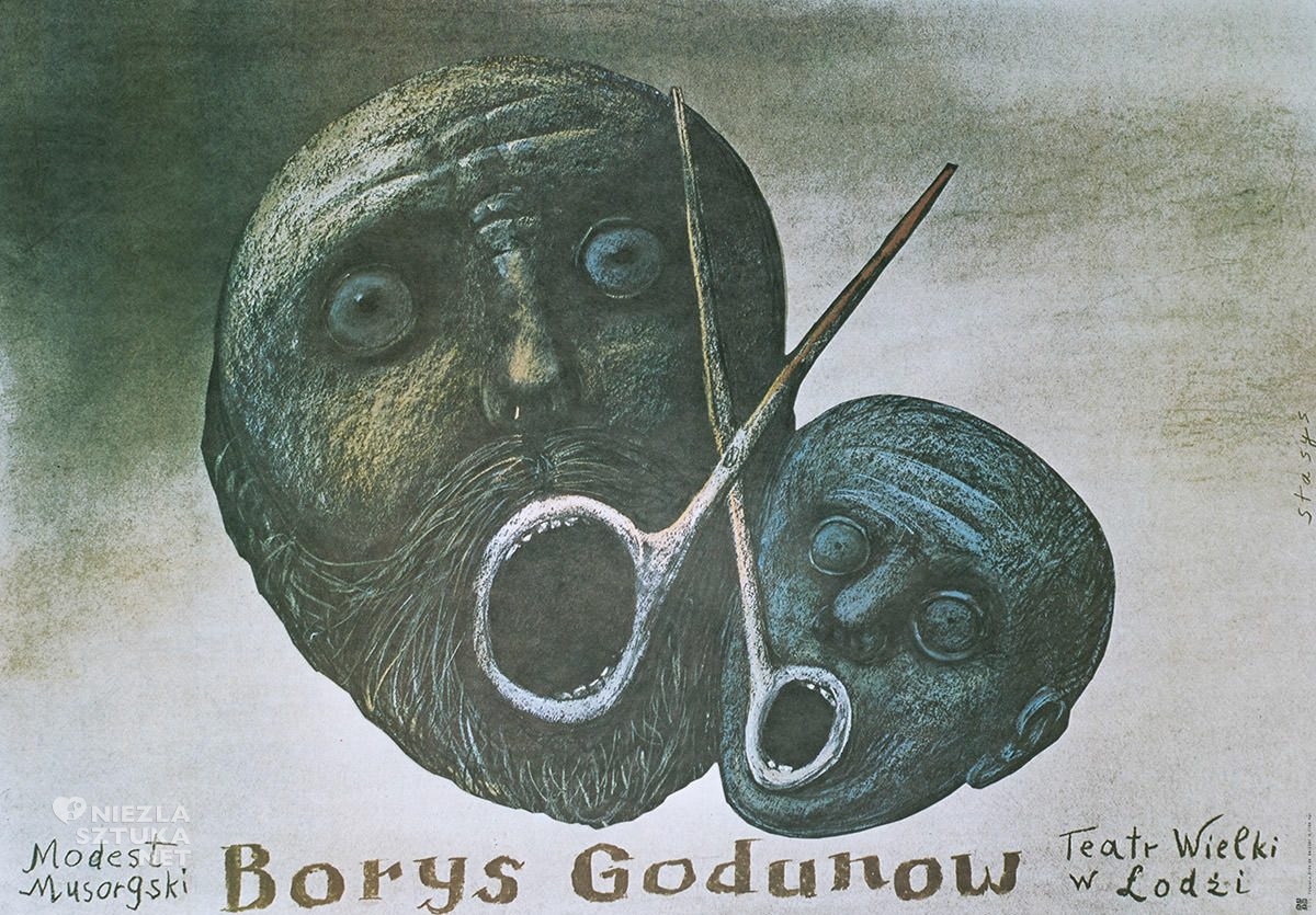 Stasys Eidrigevičius, plakat, plakat teatralny, Teatr Wielki w Łodzi, Niezła Sztuka