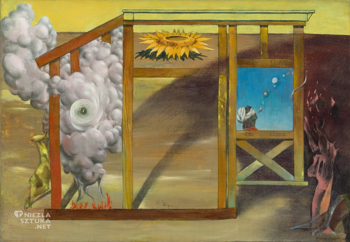 Dorothea Tanning, On Time Off Time, surrealizm, sztuka surrealistyczna, kobiety w sztuce, niezla sztuka