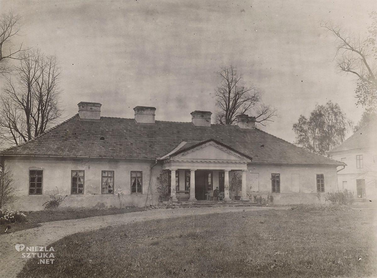 Jacek Malczewski, Dwór w Lusławicach, fotografia, Polska, Niezła Sztuka