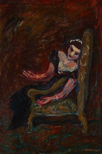 Józef Czapski, Patrycja Newey w Tosce, malarstwo polskie, malarstwo XXw., portret, Niezła Sztuka