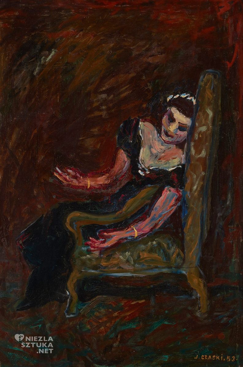 Józef Czapski, Patrycja Newey w Tosce, malarstwo polskie, malarstwo XXw., portret, Niezła Sztuka