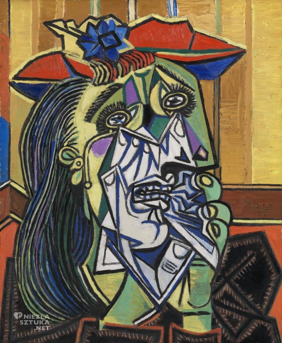 Pablo Picasso, Płacząca kobieta, Dora Maar, kubizm, Niezła Sztuka