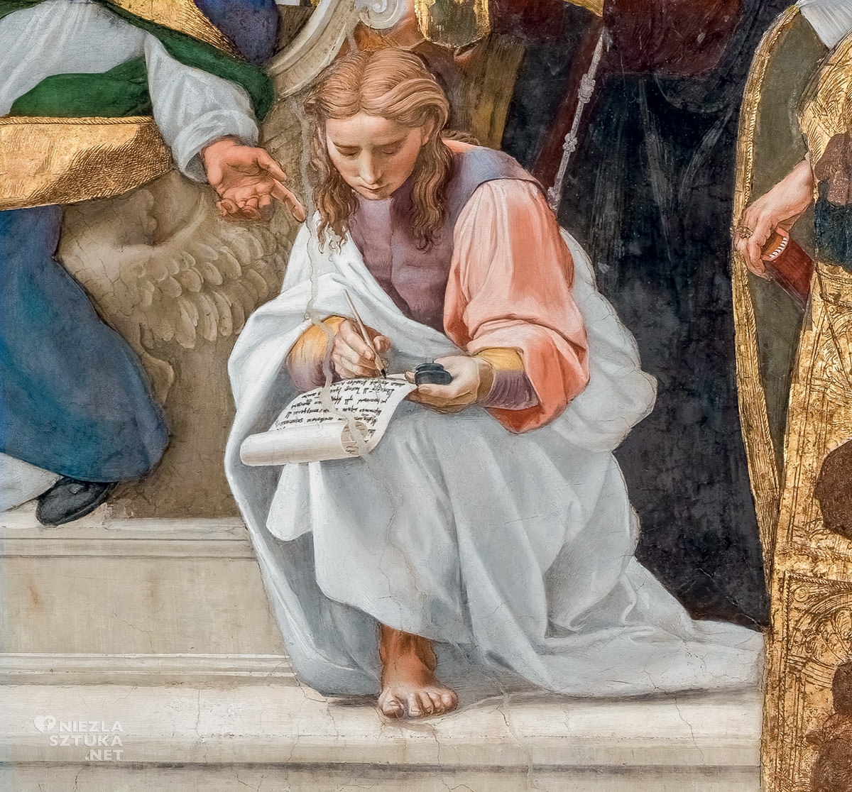 Stanze Watykańskie, Rafael Santi, Dysputa o Najświętszym Sakramencie, fresk, niezła sztuka