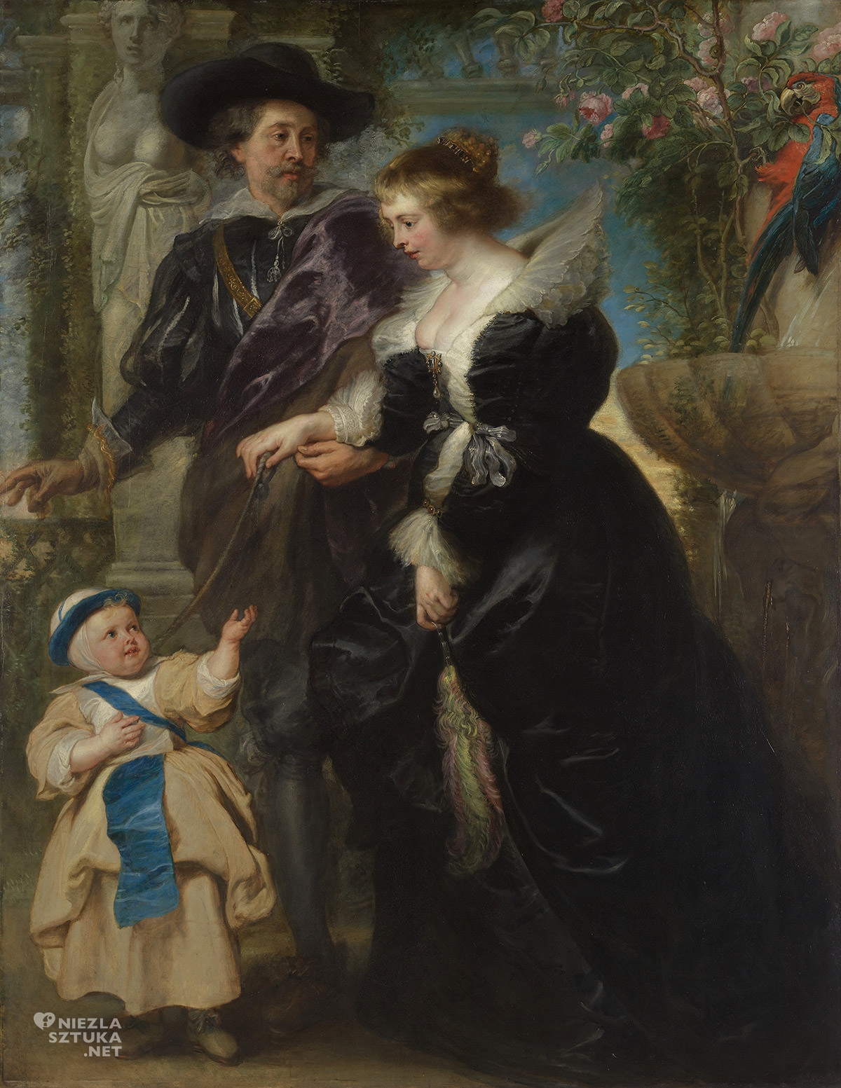 Peter Paul Rubens, Helena Fourment z synem Fransem, sztuka europejska, malarstwo flamandzkie, Niezła Sztuka