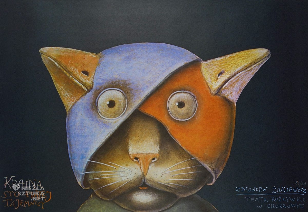 Stasys Eidrigevičius, Kraina sto piątej tajemnicy, plakat teatralny, sztuka współczesna, Niezła Sztuka