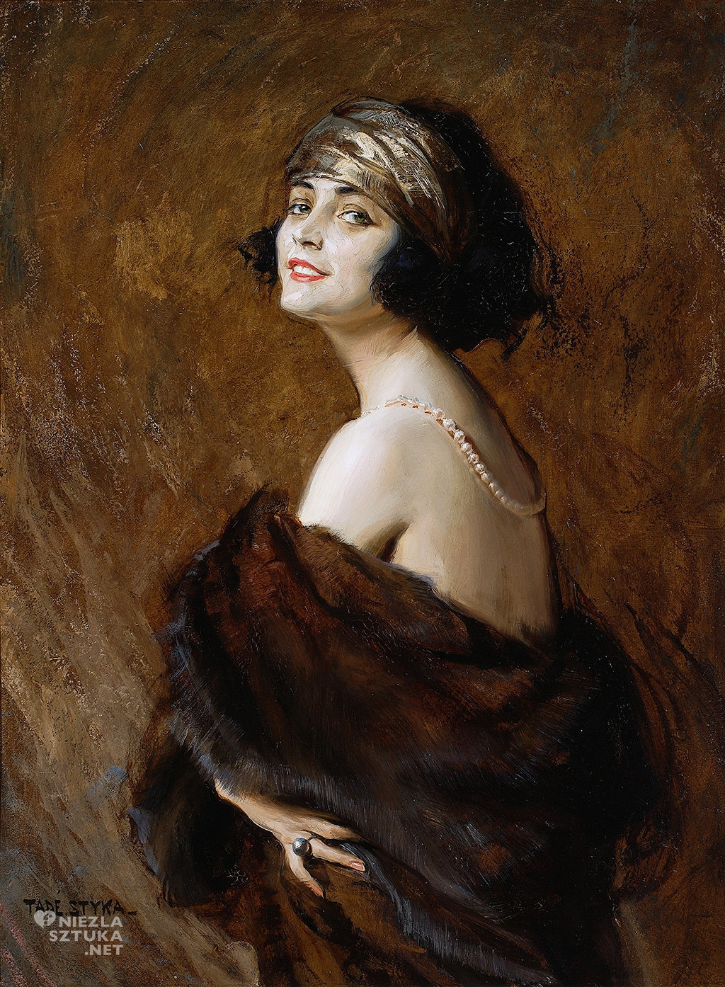 Tadeusz Styka, Portret Poli Negri, aktorka, sztuka polska, Niezła Sztuka