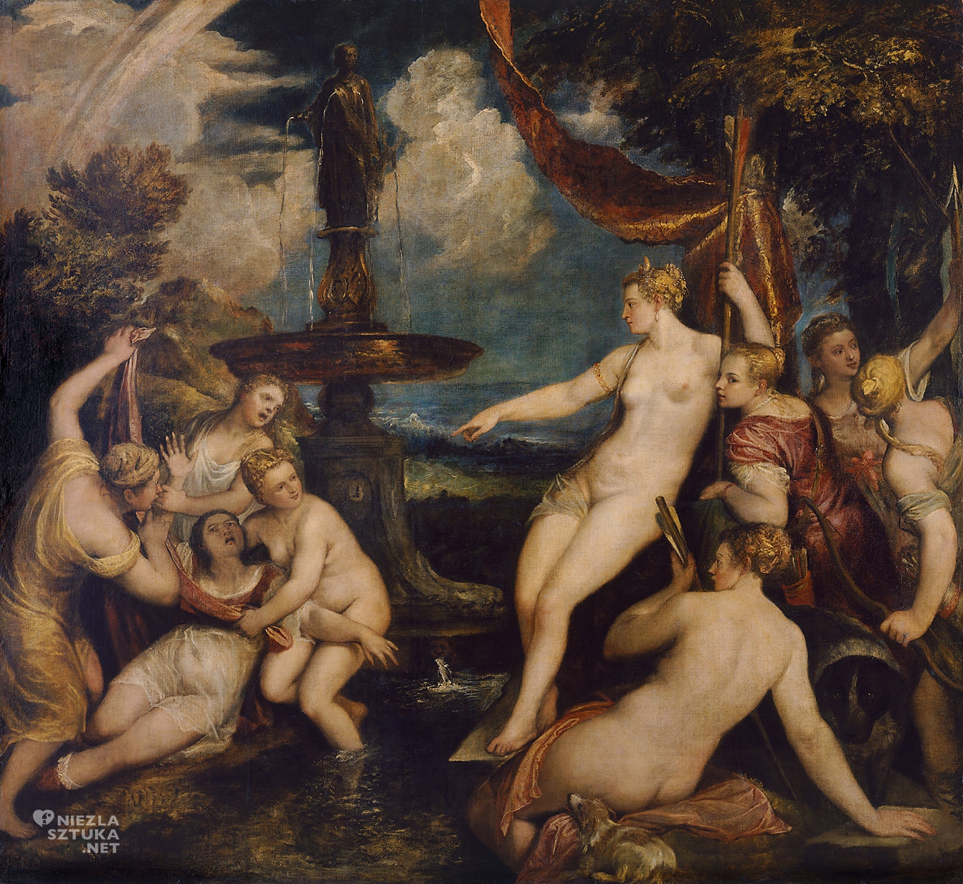 Tycjan, Diana i Kallisto, renesans, sztuka włoska, Niezła Sztuka