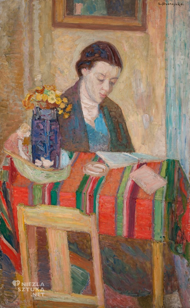 Zbigniew Pronaszko, Portret żony, sztuka polska, niezła sztuka