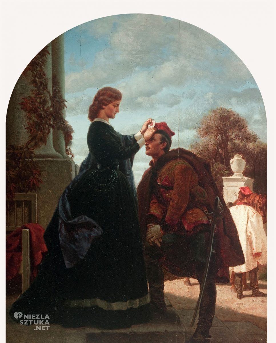Artur Grottger, Rok 1863 Pożegnanie, romantyzm, sztuka polska, Niezła Sztuka