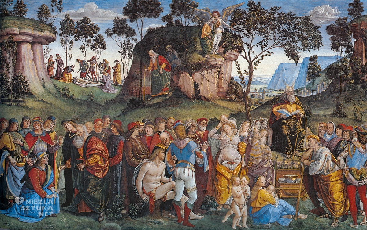 Luca Signorelli, Bartolomeo della Gatta, Sandro Botticelli, Testament i śmierć Mojżesza, Kaplica Sykstyńska freski, niezła sztuka