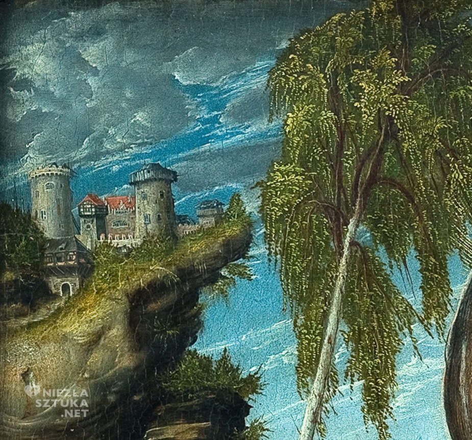 Lucas Cranach, Madonna pod jodłami, XVI wiek, sztuka niemieckie, malarstwo religijne, renesans, Niezła Sztuka