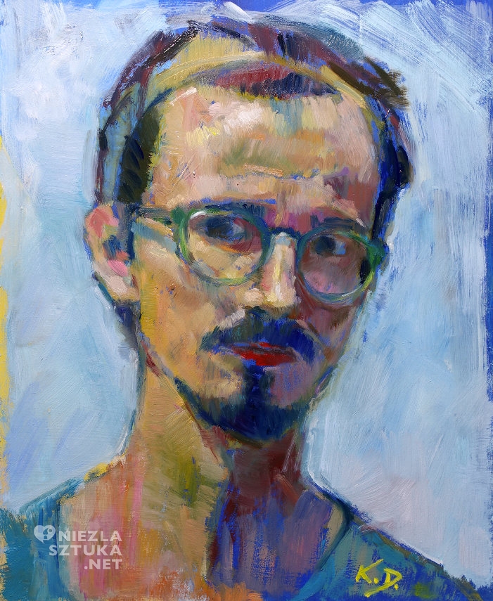 Karol Franciszek Dobrowolski, Supraśl, artysta malarz, sztuka polska, młoda sztuka, Autoportret, niezła sztuka