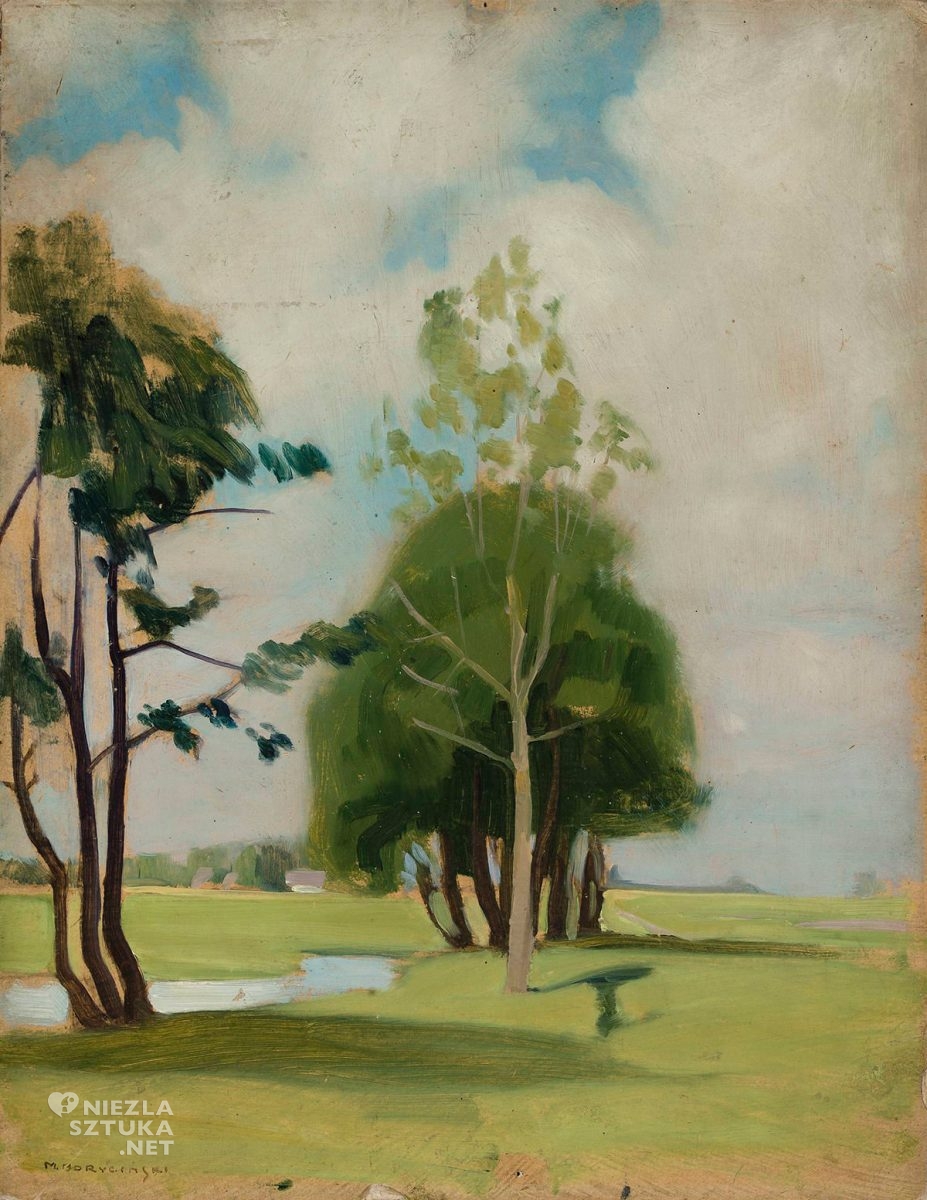 Michał Boruciński, Pejzaż, sztuka polska, malarstwo polskie, Niezła Sztuka