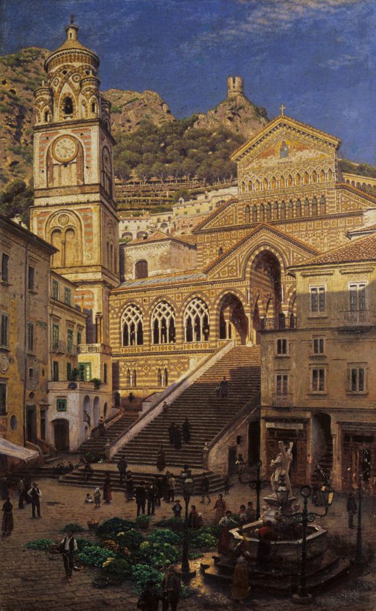 Aleksander Gierymski, Katedra w Amalfi, sztuka polska, malarstwo polskie, Włochy, niezła sztuka