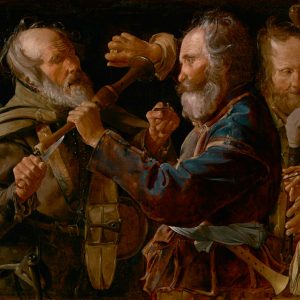 George de La Tour, Bójka muzykantów, sztuka francuska, barok, Niezła Sztuka