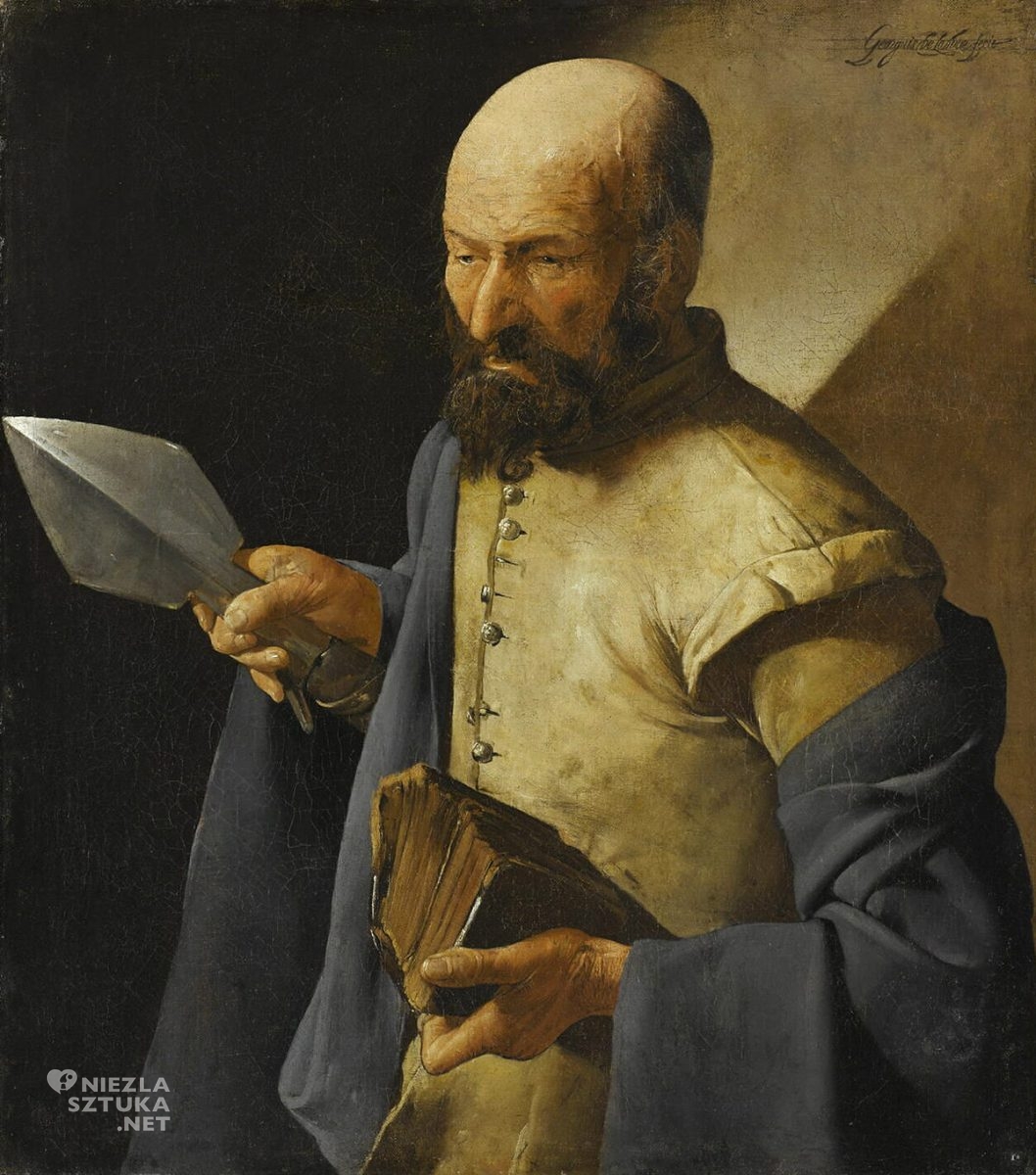 Georges de La Tour, Święty Tomasz, sztuka religijna, barok, sztuka francuska, Niezła Sztuka