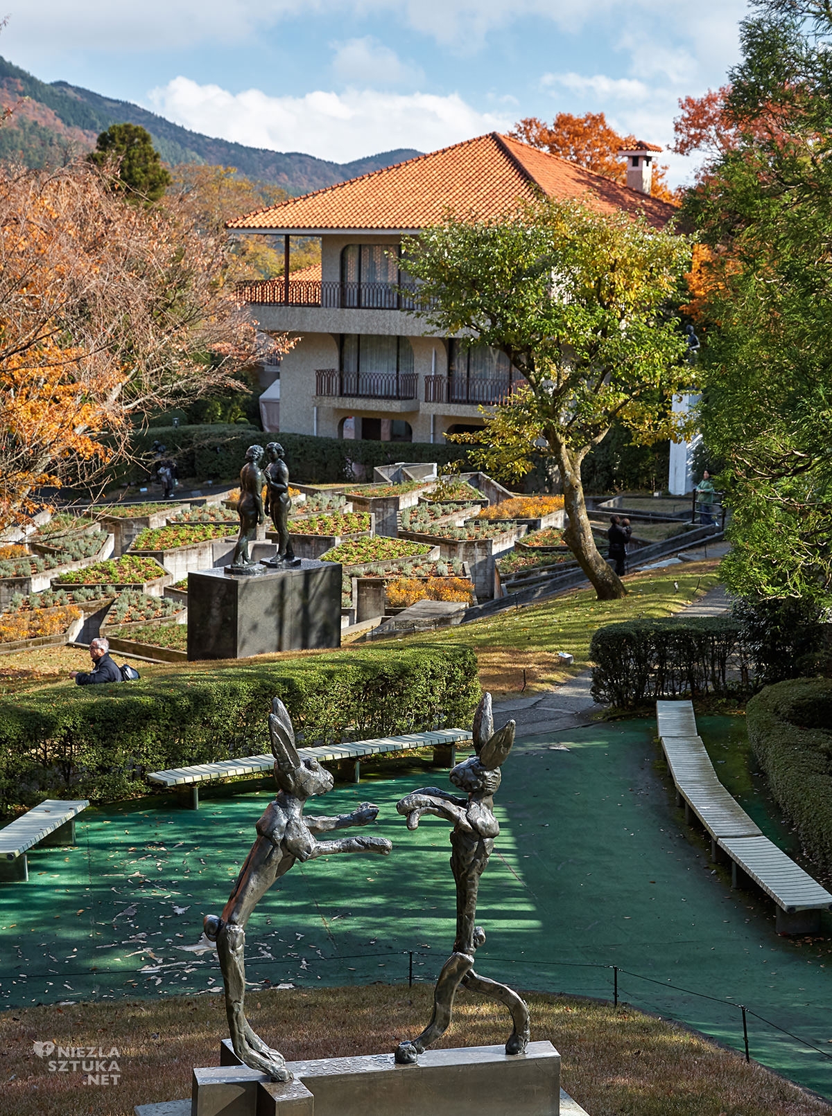 Hakone park, Hakone muzeum, muzeum na świeżym powietrzu, rzeźba, rzeźba w przestrzeni, sztuka współczesna, Japonia, Hakone, niezła sztuka