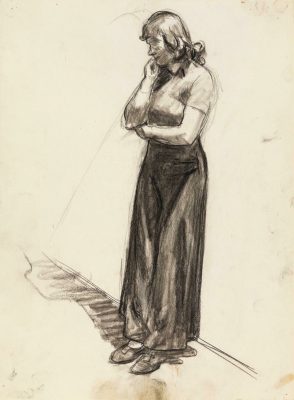 Edward Hopper, szkic, Nowojorskie kino, New York Movie, sztuka amerykańska, Niezła Sztuka