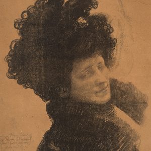 Józef Mehoffer, Portret żony artysty, Jadwiga Mehoffer, sztuka polska, Niezła Sztuka