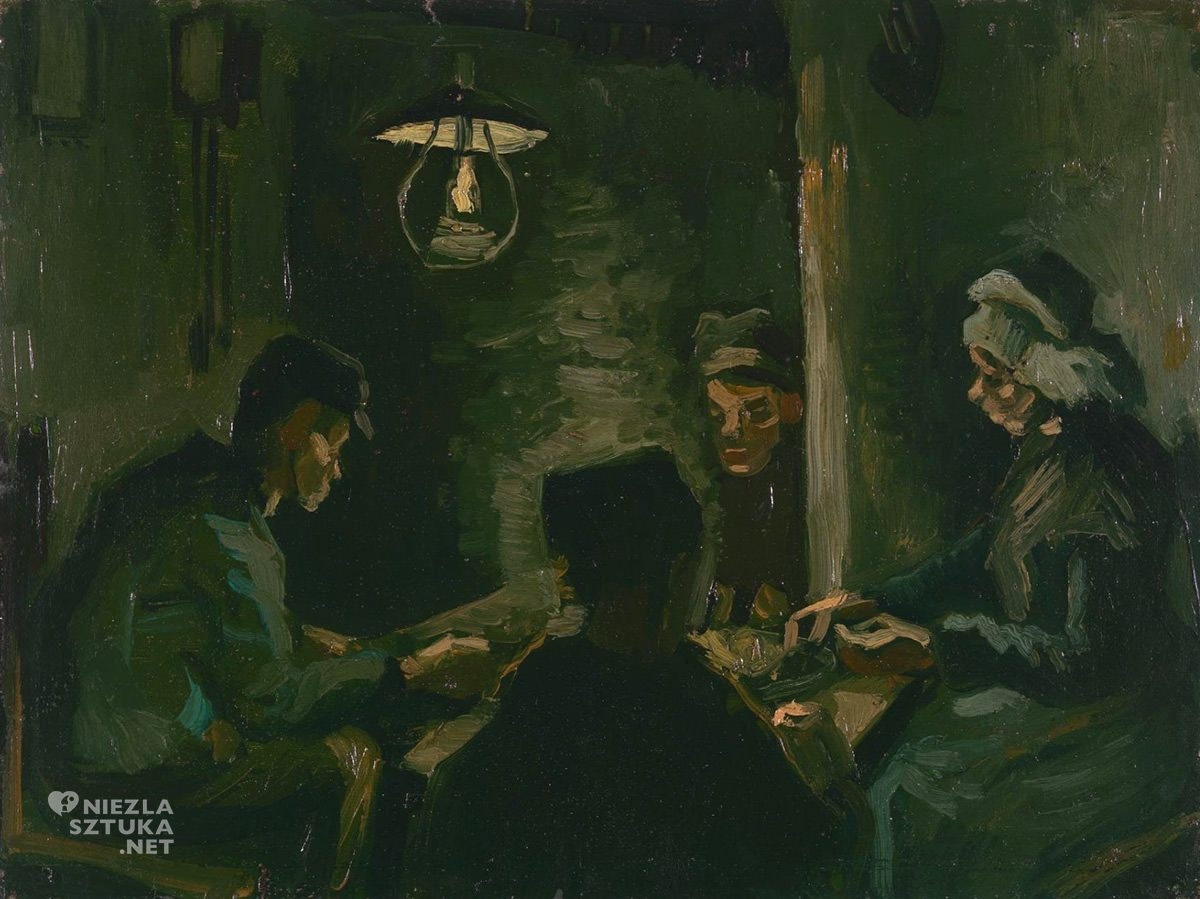 Vincent van Gogh, szkic, Jedzący kartofle, Niezła Sztuka