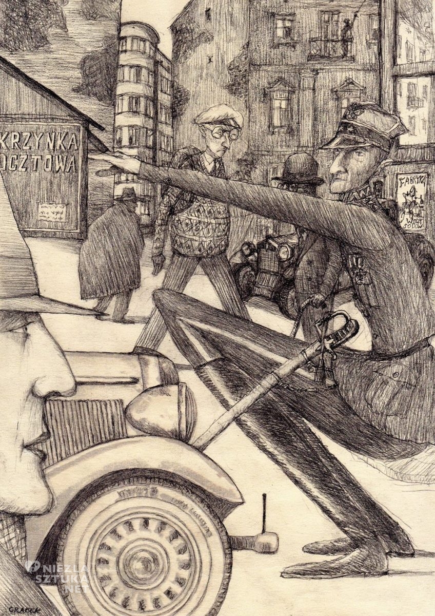 Wojciech Grabowski, sztuka polska, artysta polski, rysunek, Przemyśl, niezła sztuka