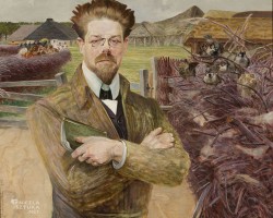 Jacek Malczewski, Portret Władysława Reymonta, Władysław Reymont, sztuka polska, malarstwo polskie, Niezła Sztuka