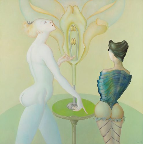 Leonor Fini, La Lecon de Botanique, surrealizm, kobiety w sztuce, Niezła Sztuka