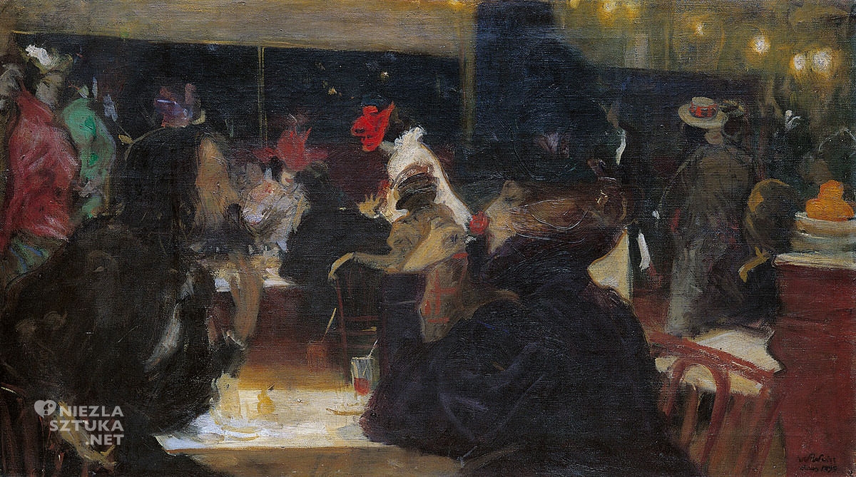 Wojciech Weiss, Cafe d’Arcourt, Kawiarnia paryska, sztuka polska, Niezła Sztuka